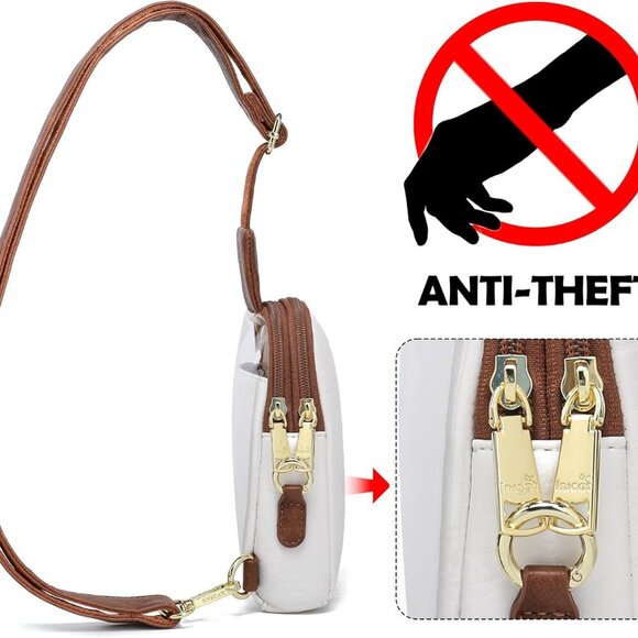 Sling Bag for Women Touchscreen Small Crossbody Cell Phone Purse Fanny Pack - Picture 2 of 7